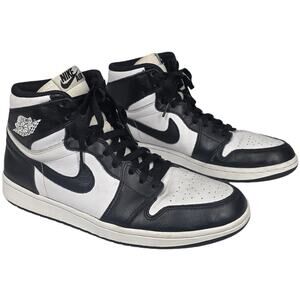 NIKE AIR JORDAN 1 RETRO HIGH OG BLACK / WHITE 2014 555088‑010 MEN’S 10 W/ BOX